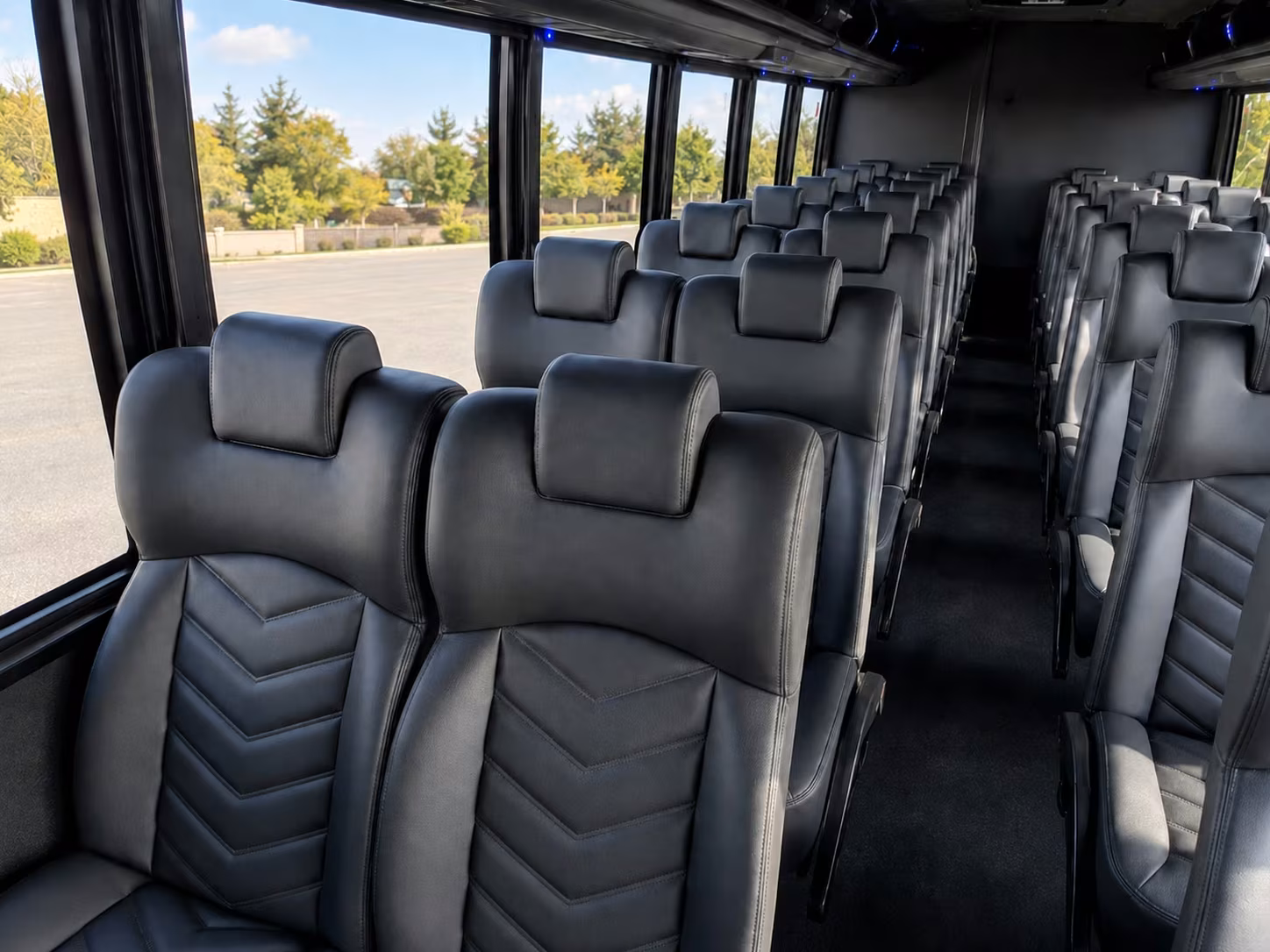 15 passenger minibus inside