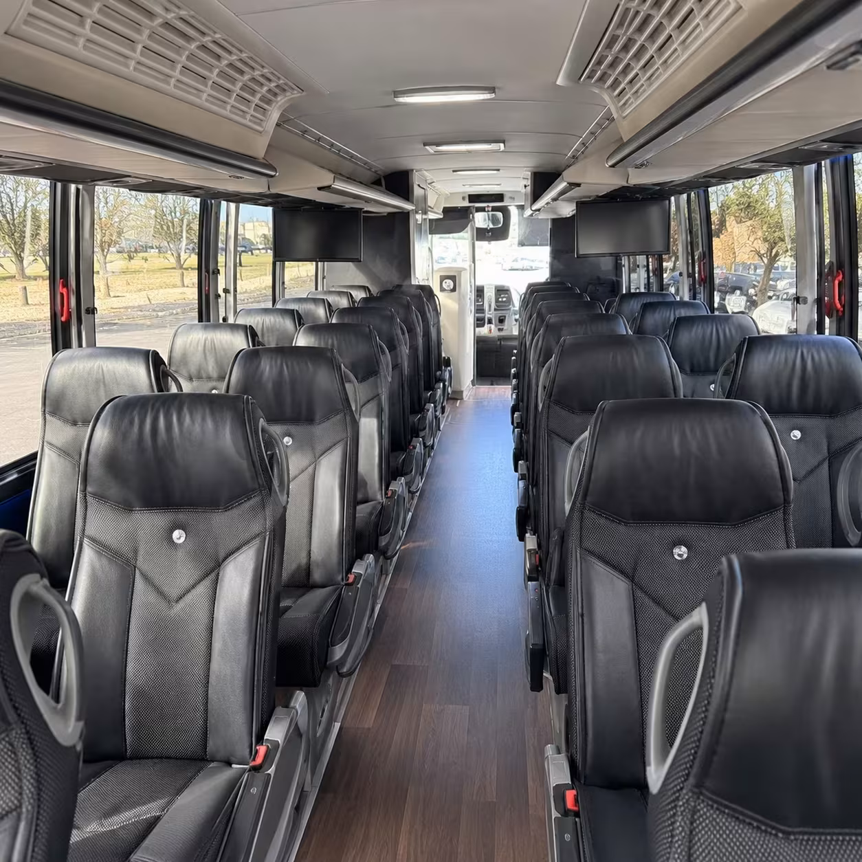 fort smith charter bus rental interior