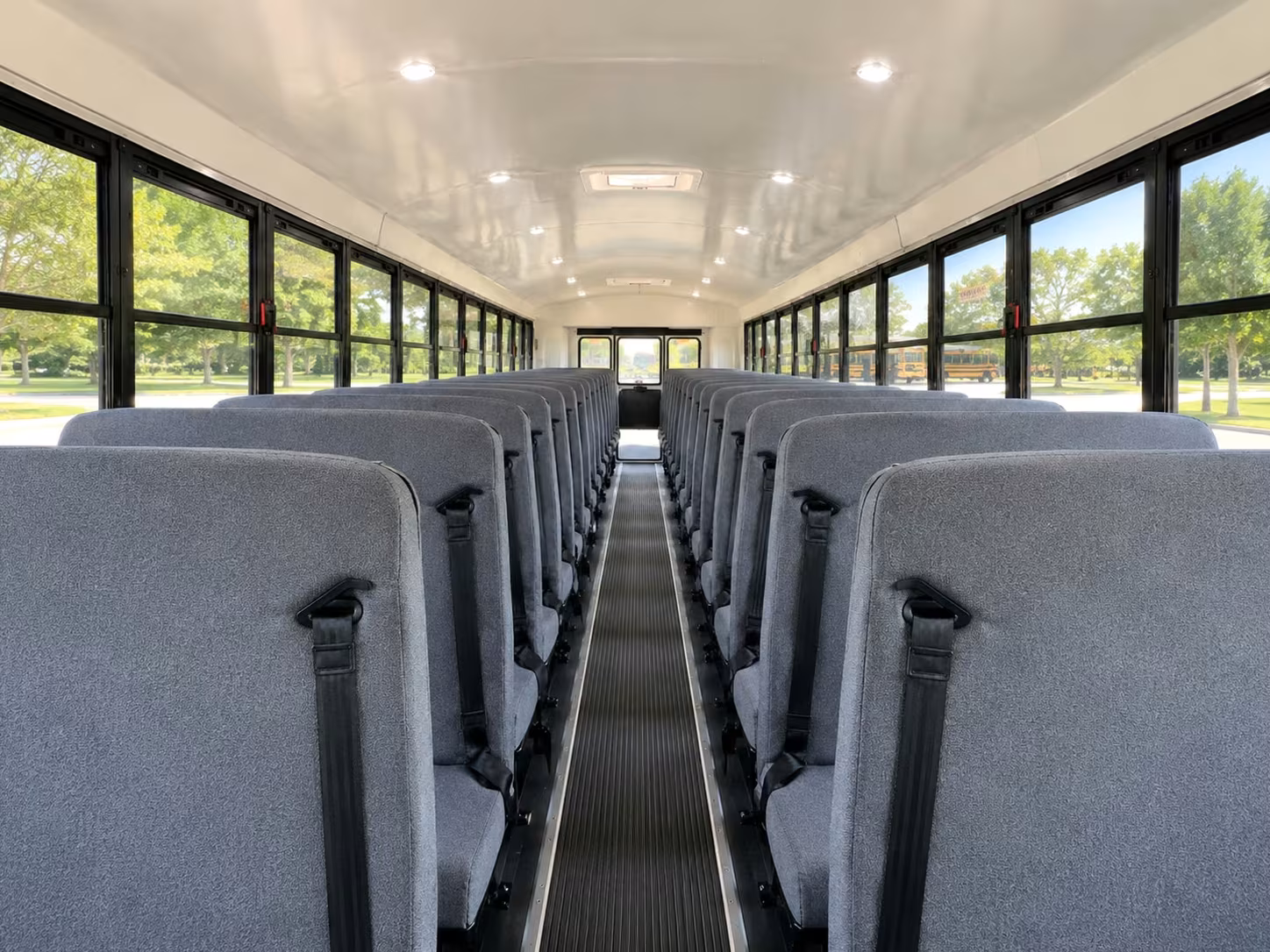 school bus inside