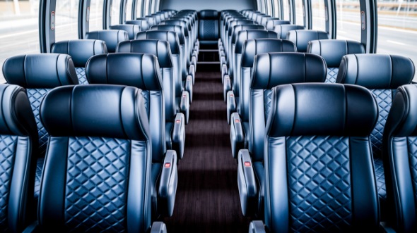 fort smith 54 passenger charter bus inside