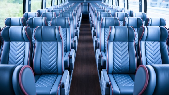 fort smith 54 passenger charter bus interior