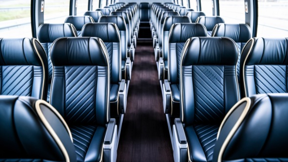 fort smith 55 passenger charter bus inside