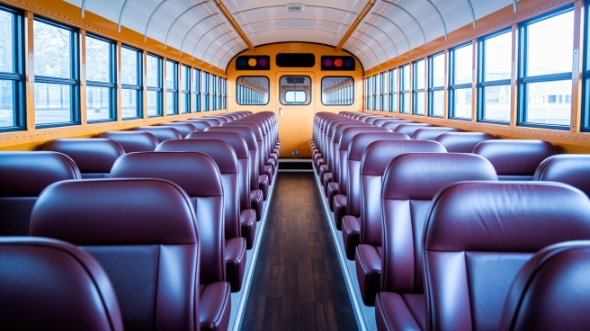 school bus rental interior fort smith